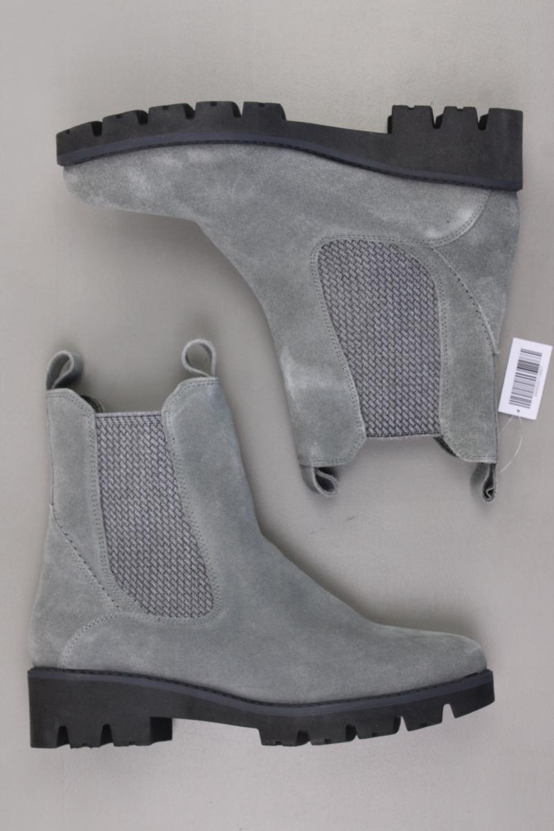bama Stiefeletten Gr. 42 neuwertig grau aus Leder