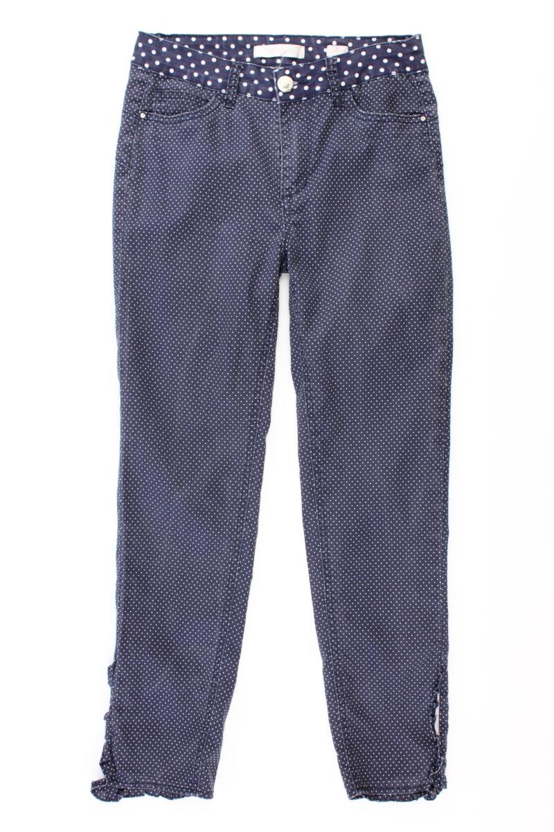 Chiara Dalba Hose Gr. 36 gepunktet blau
