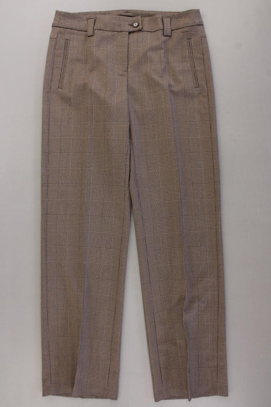 MAC Stoffhose Gr. 38/L32 kariert Modell Helen Vintage braun aus Polyester