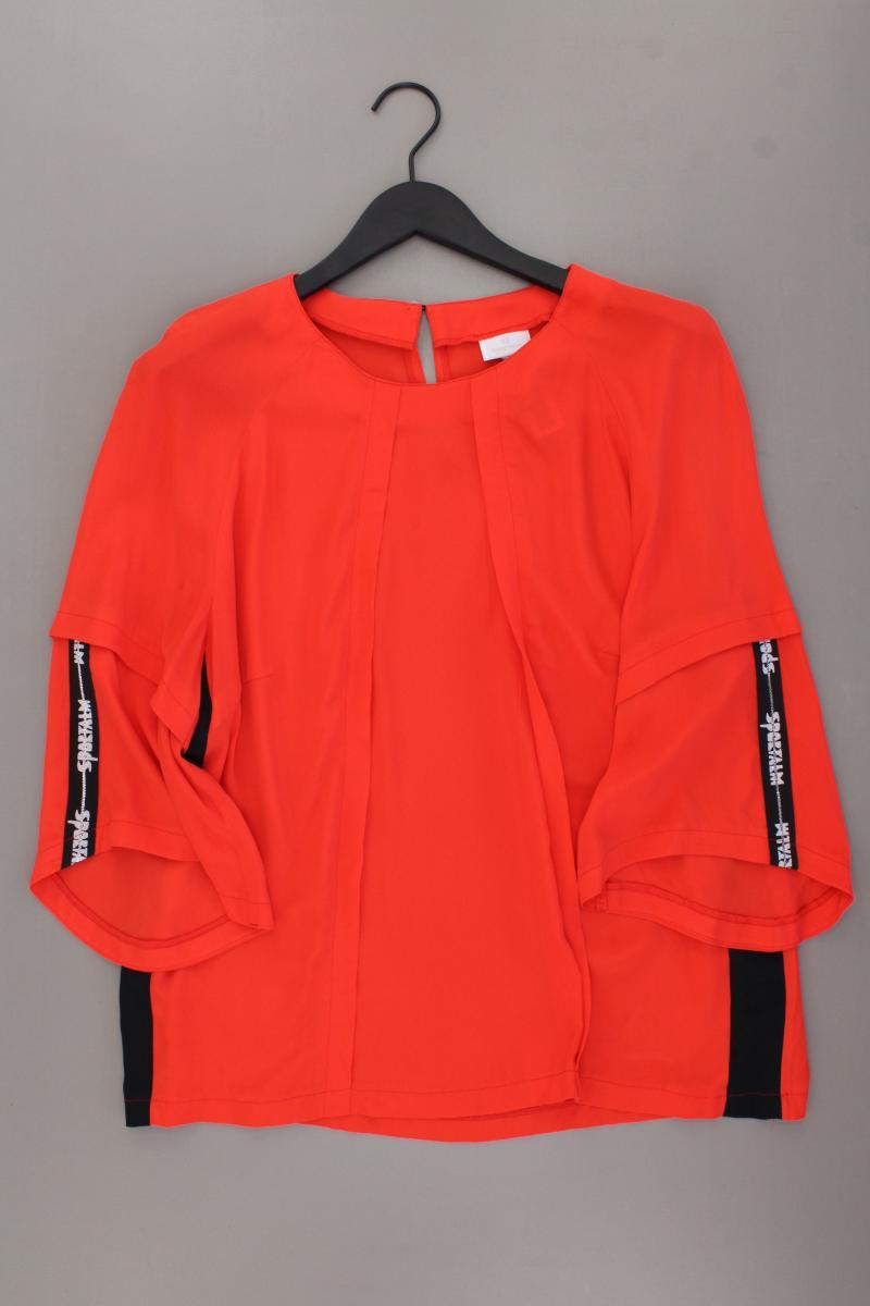 Sportalm Bluse mit Seide Gr. 42 3/4 Ärmel orange aus Acetat