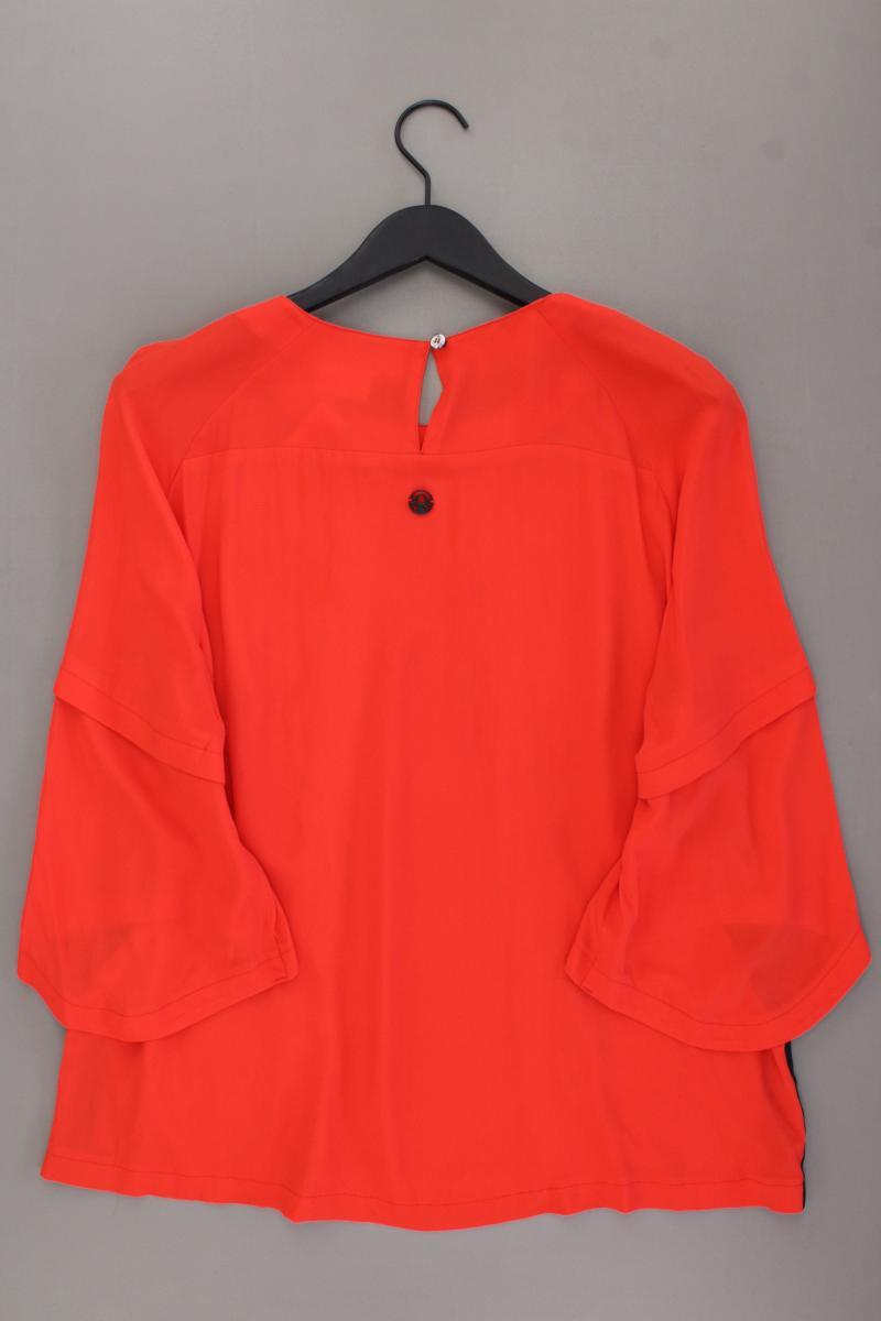 Sportalm Bluse mit Seide Gr. 42 3/4 Ärmel orange aus Acetat