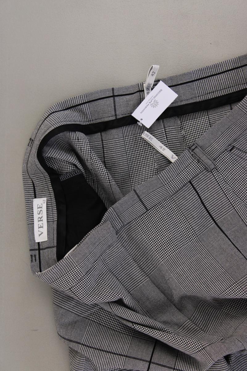 Verse Stoffhose Gr. 42 hahnentritt Vintage grau