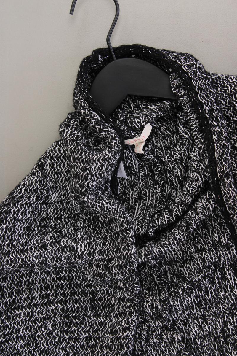 Esprit Strickjacke Gr. L Langarm mit Glitzer grau aus Baumwolle