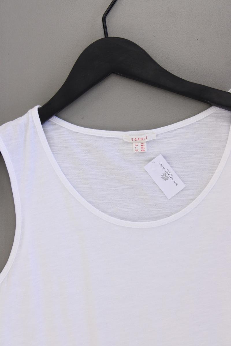 Esprit Trägertop Gr. XXL weiß aus Baumwolle