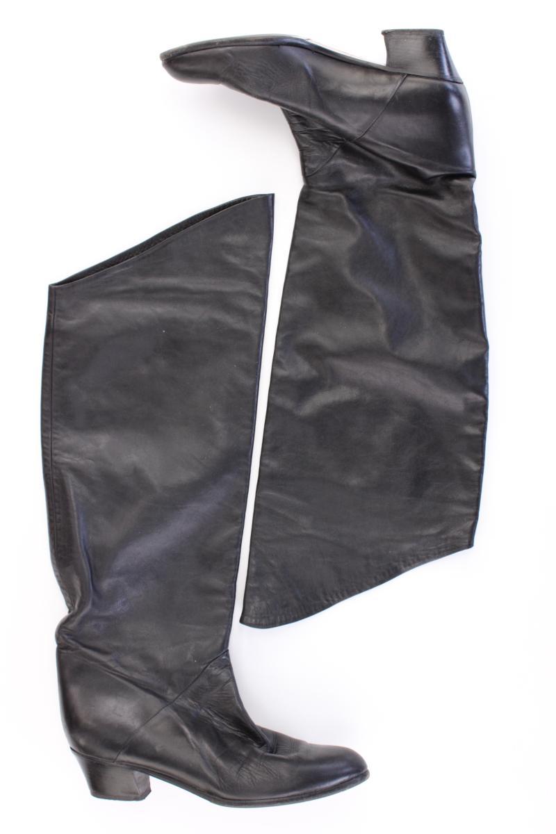 Absatzstiefel Gr. 41 schwarz aus Leder