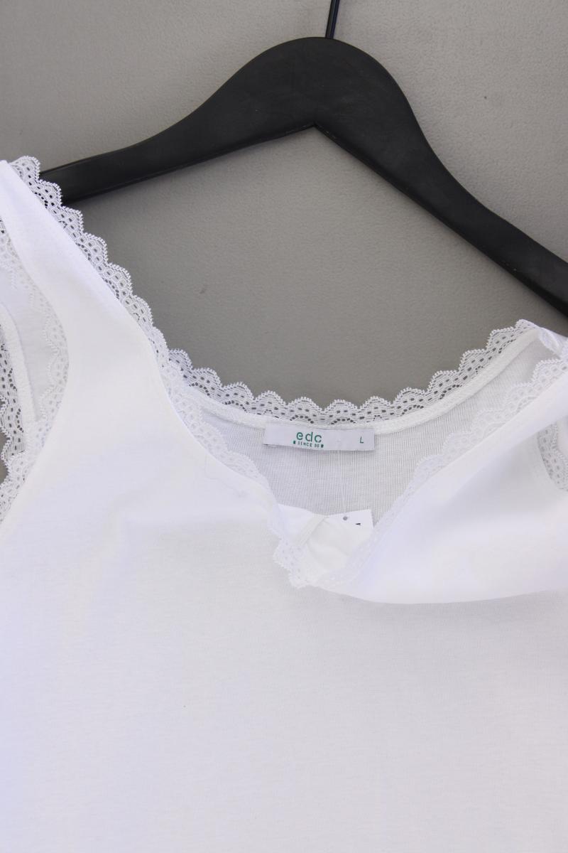 edc by Esprit Trägertop Gr. L weiß aus Baumwolle