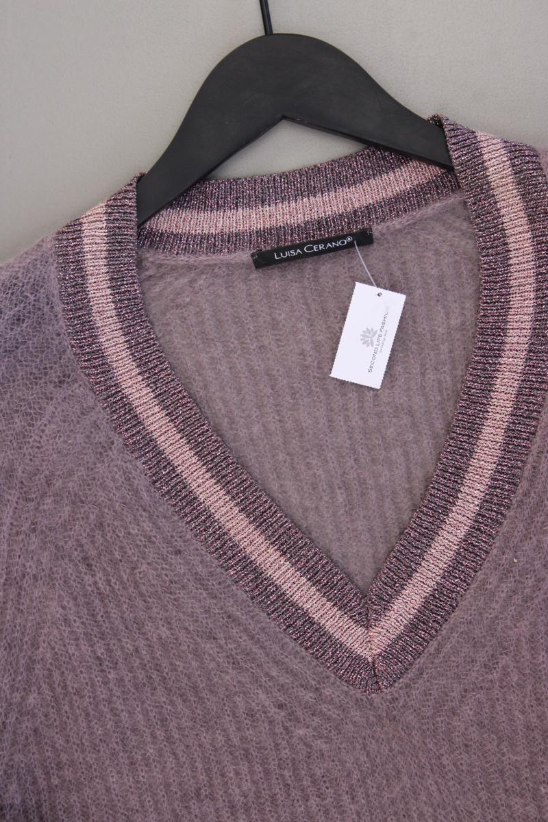 Luisa Cerano Grobstrickpullover Gr. 42 lila