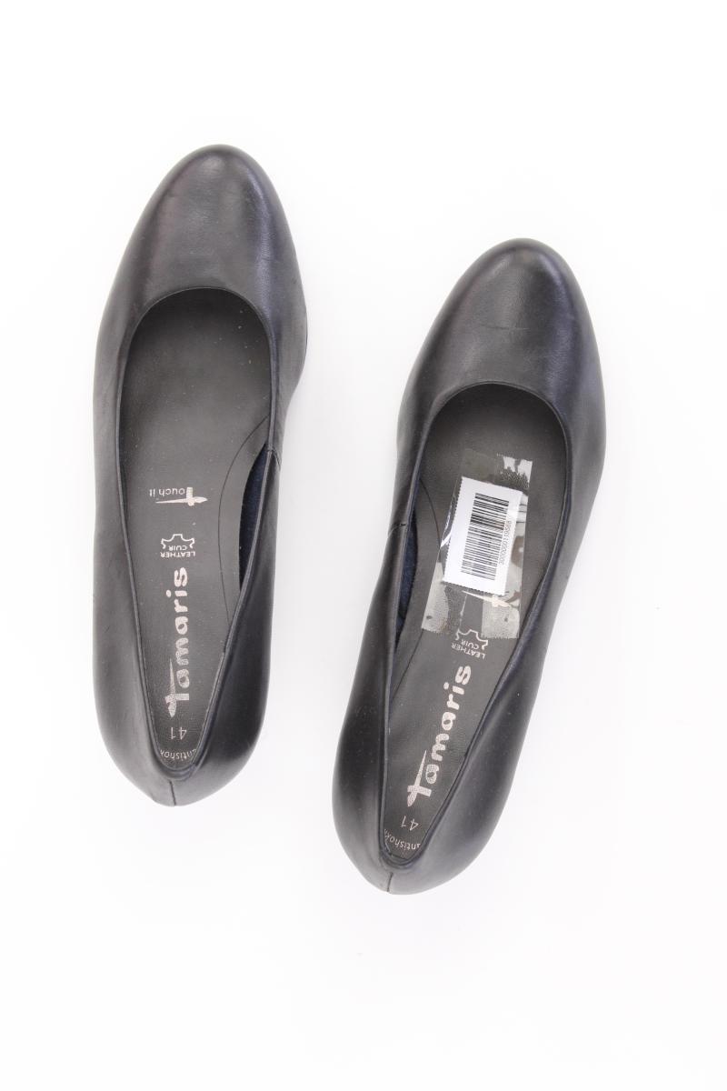 Tamaris Pumps Gr. 41 schwarz aus Leder