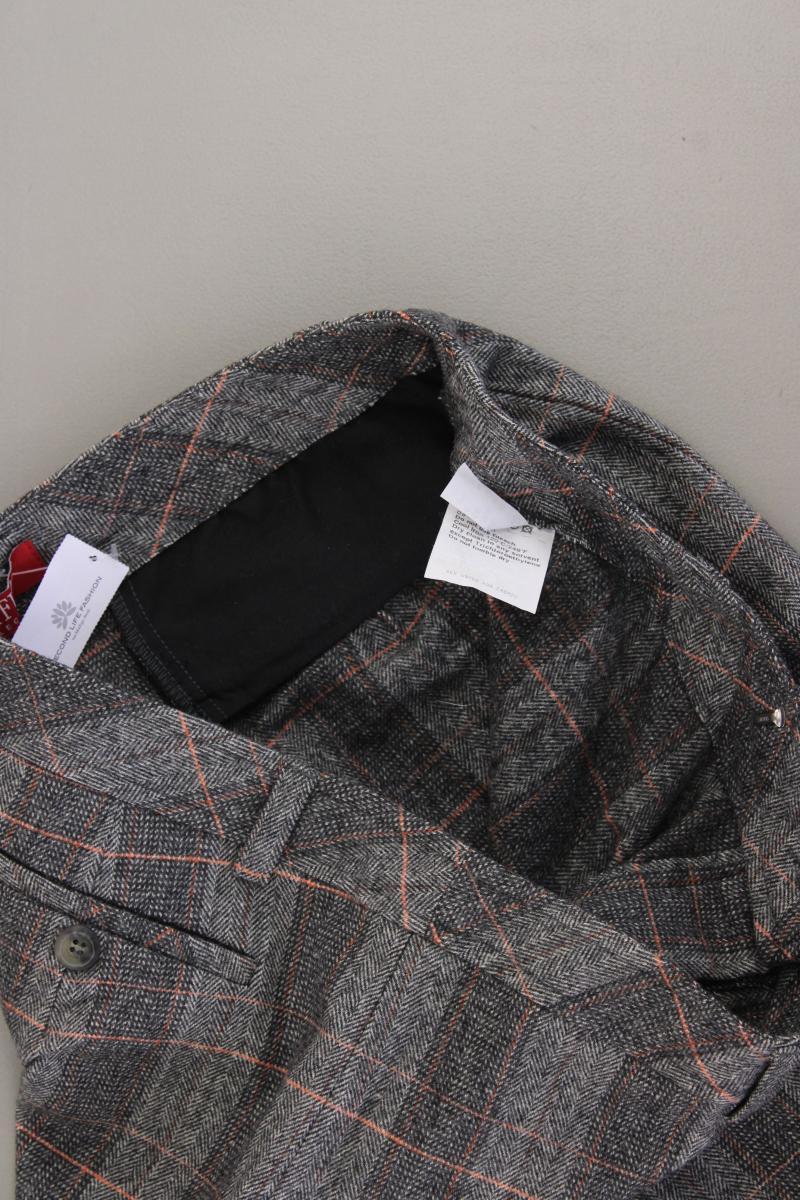 Taifun Stoffhose Gr. 40 kariert Vintage grau aus Wolle