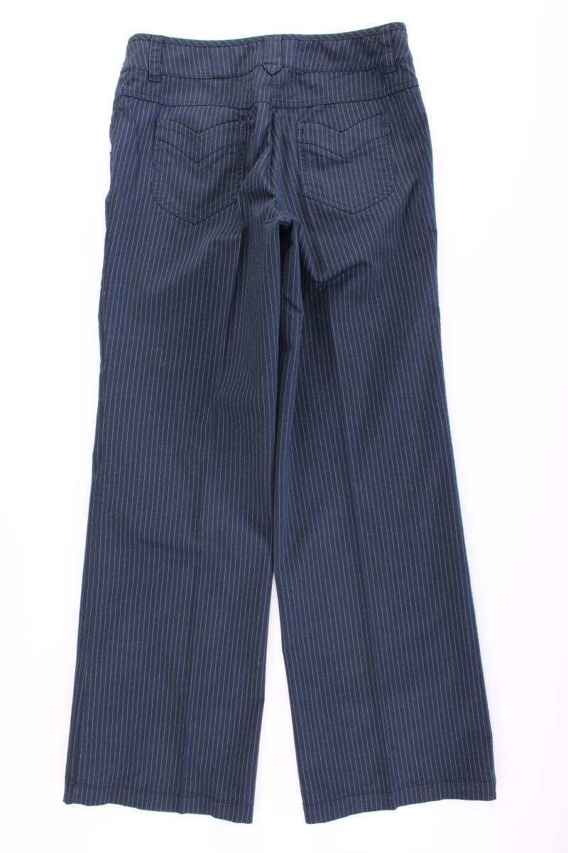 Via Cortesa Stoffhose Gr. 40 gestreift Vintage blau aus Baumwolle