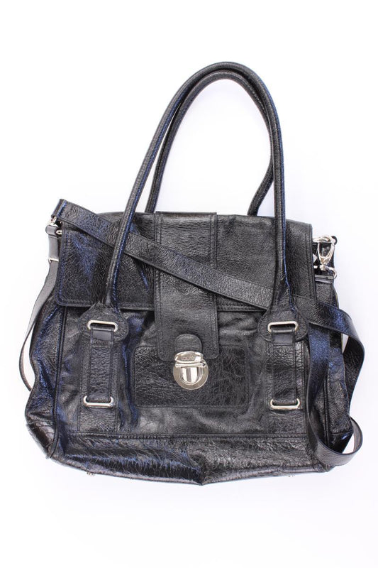 Laurèl Schultertasche schwarz aus Leder