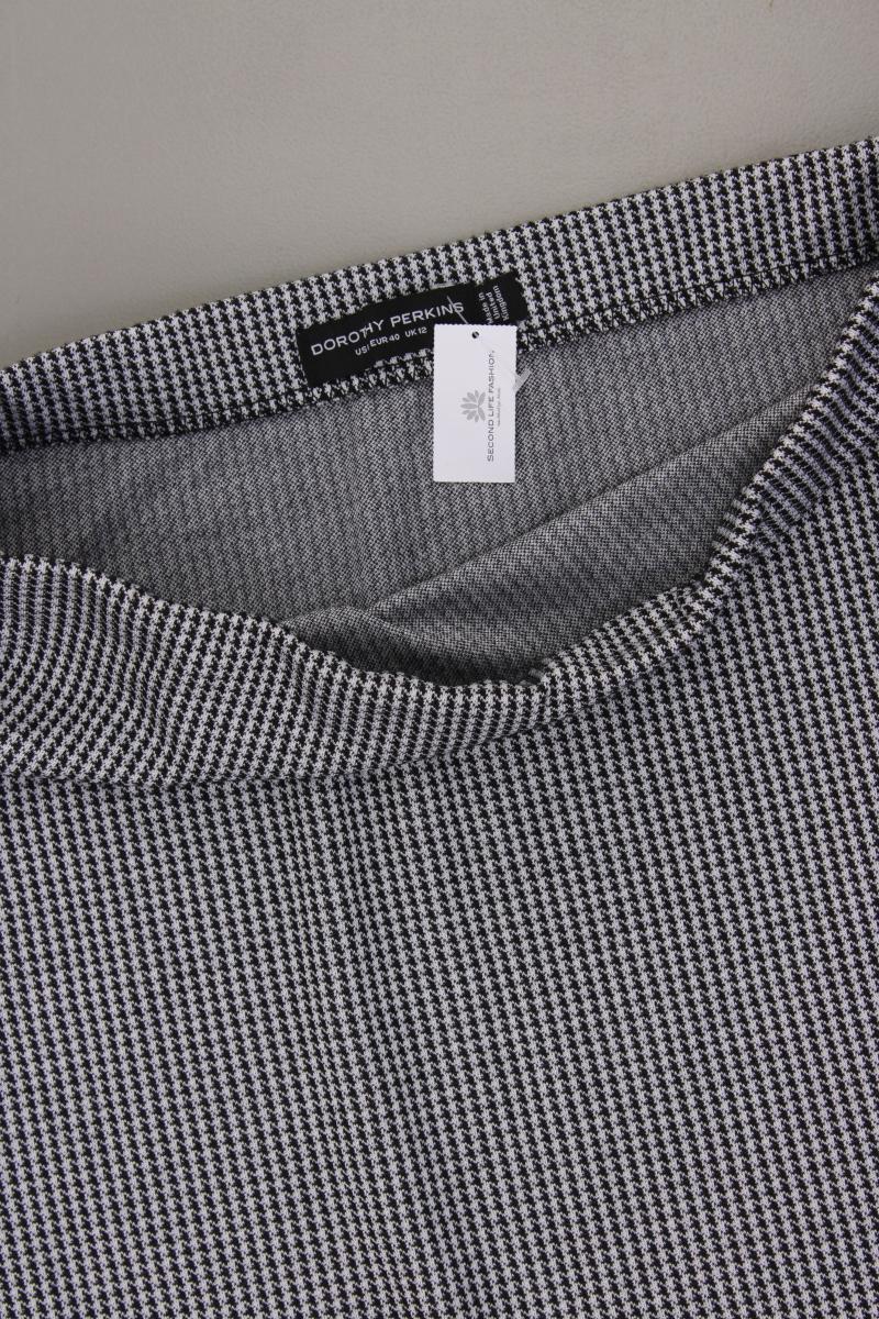 Dorothy Perkins Stretchrock Gr. 40 hahnentritt grau aus Polyester
