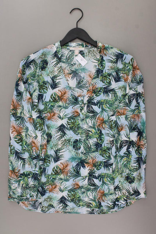 Esprit Langarmbluse Gr. XL mit Blumenmuster mehrfarbig aus Viskose