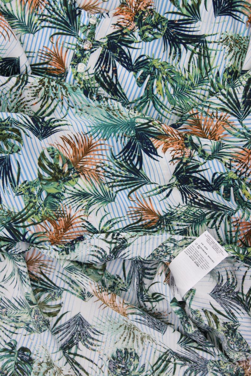 Esprit Langarmbluse Gr. XL mit Blumenmuster mehrfarbig aus Viskose