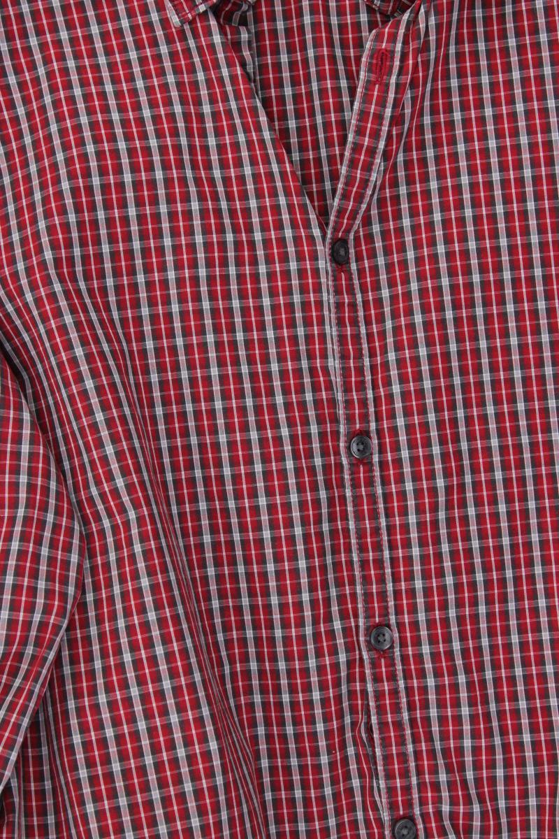 Esprit Karohemd für Herren Gr. XL kariert Langarm rot aus Baumwolle