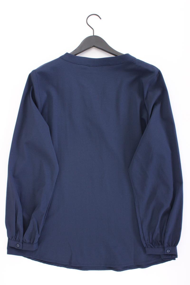 Kaffe Langarmbluse Gr. 48 neuwertig blau aus Polyester