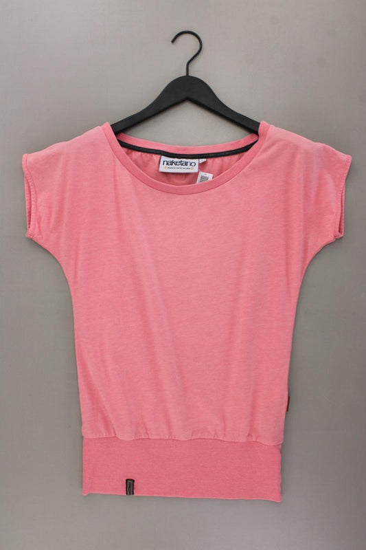 Naketano T-Shirt Gr. M Kurzarm rosa aus Baumwolle