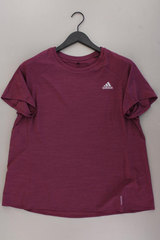 Adidas Sportshirt Gr. XXL Kurzarm lila aus Polyester