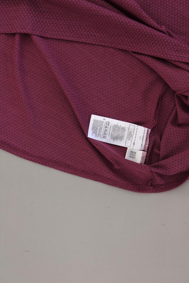 Adidas Sportshirt Gr. XXL Kurzarm lila aus Polyester