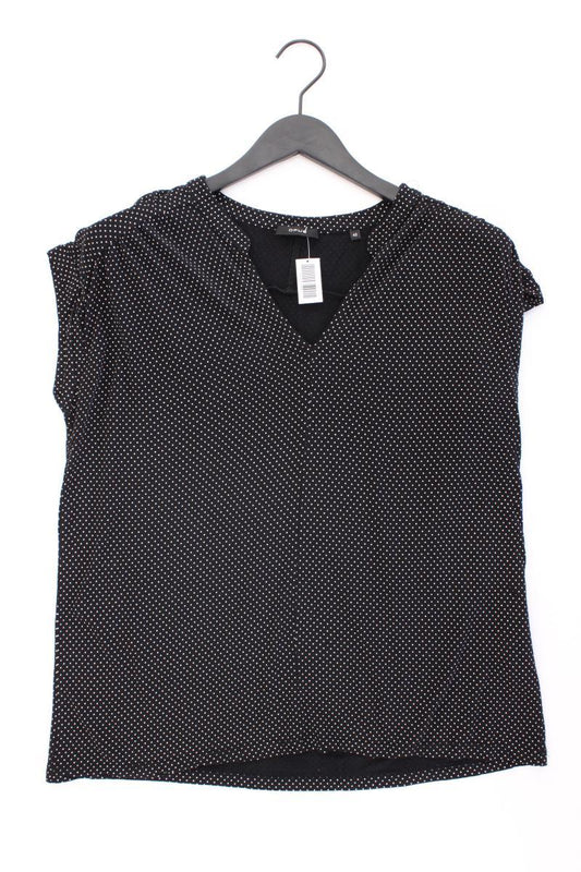 Opus Shirt Modell Sandi Spotted Gr. 42 gepunktet Kurzarm schwarz aus Viskose