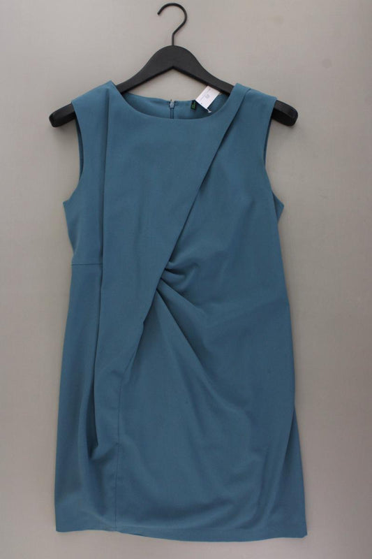 Benetton Etuikleid Gr. S neuwertig Ärmellos blau aus Polyester