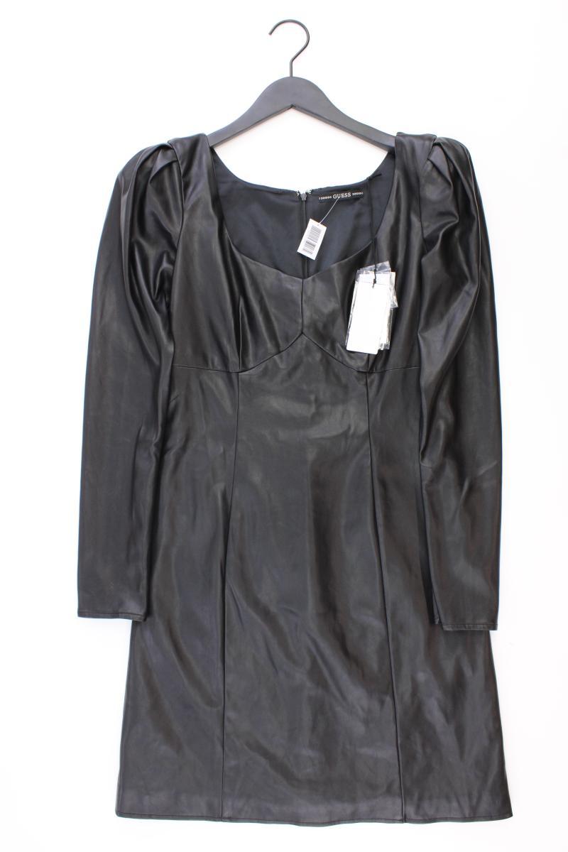 Guess Kunstlederkleid Gr. M neu mit Etikett Langarm schwarz aus Polyurethan