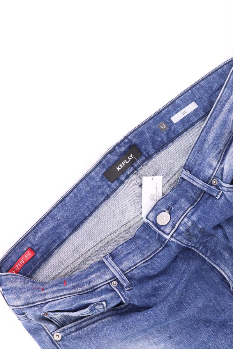 Replay Straight Jeans Gr. W32/L32 blau aus Baumwolle