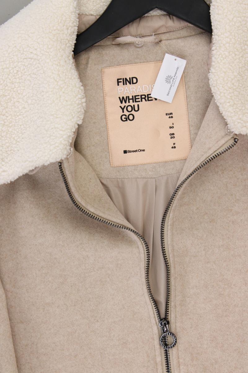 Street One Winterjacke Gr. 46 neuwertig creme aus Polyester