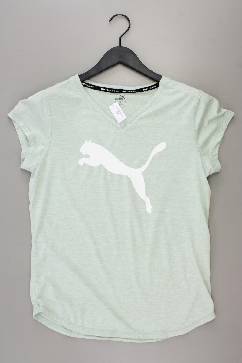 Puma Shirt mit V-Ausschnitt Gr. XL Kurzarm grün