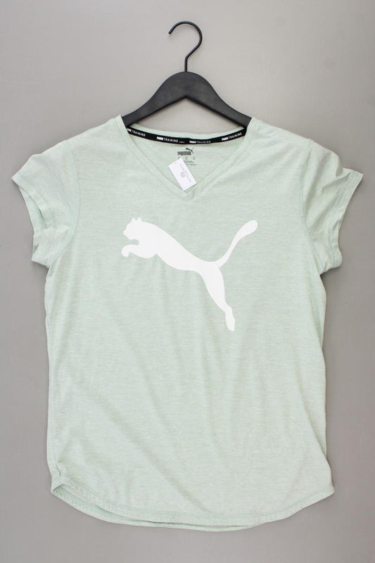 Puma Shirt mit V-Ausschnitt Gr. XL Kurzarm grün