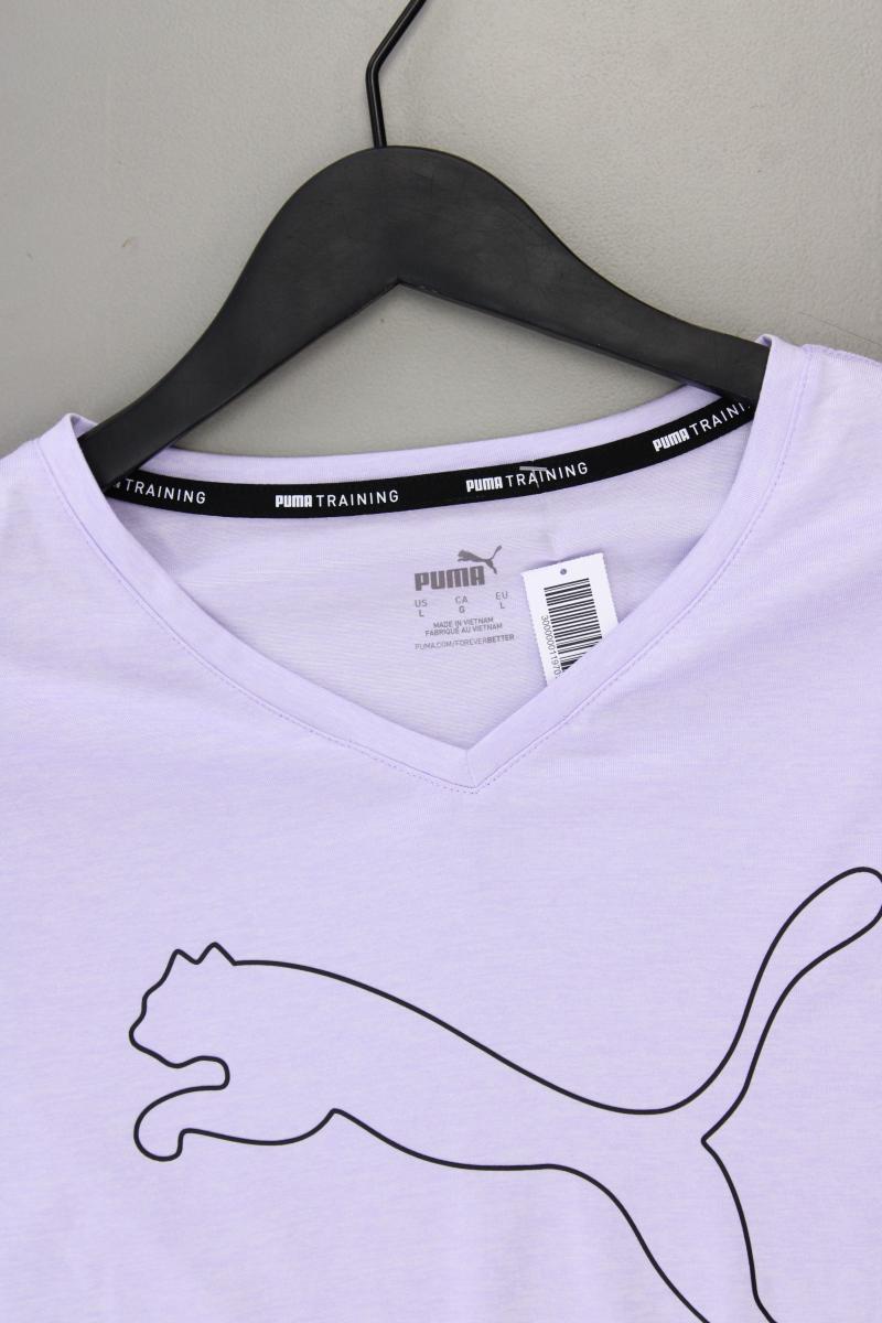 Puma Sportshirt Gr. L Kurzarm lila