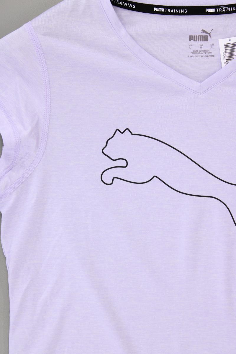Puma Sportshirt Gr. L Kurzarm lila