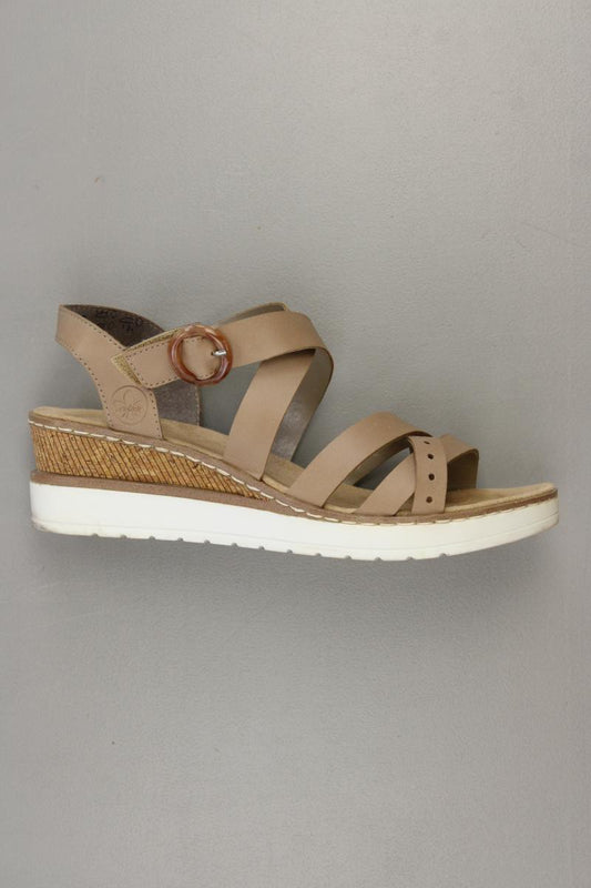 Rieker Sandalen Gr. 39 braun aus Kunstleder