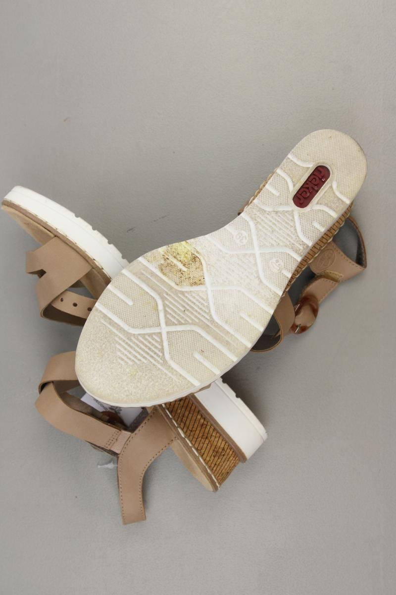 Rieker Sandalen Gr. 39 braun aus Kunstleder