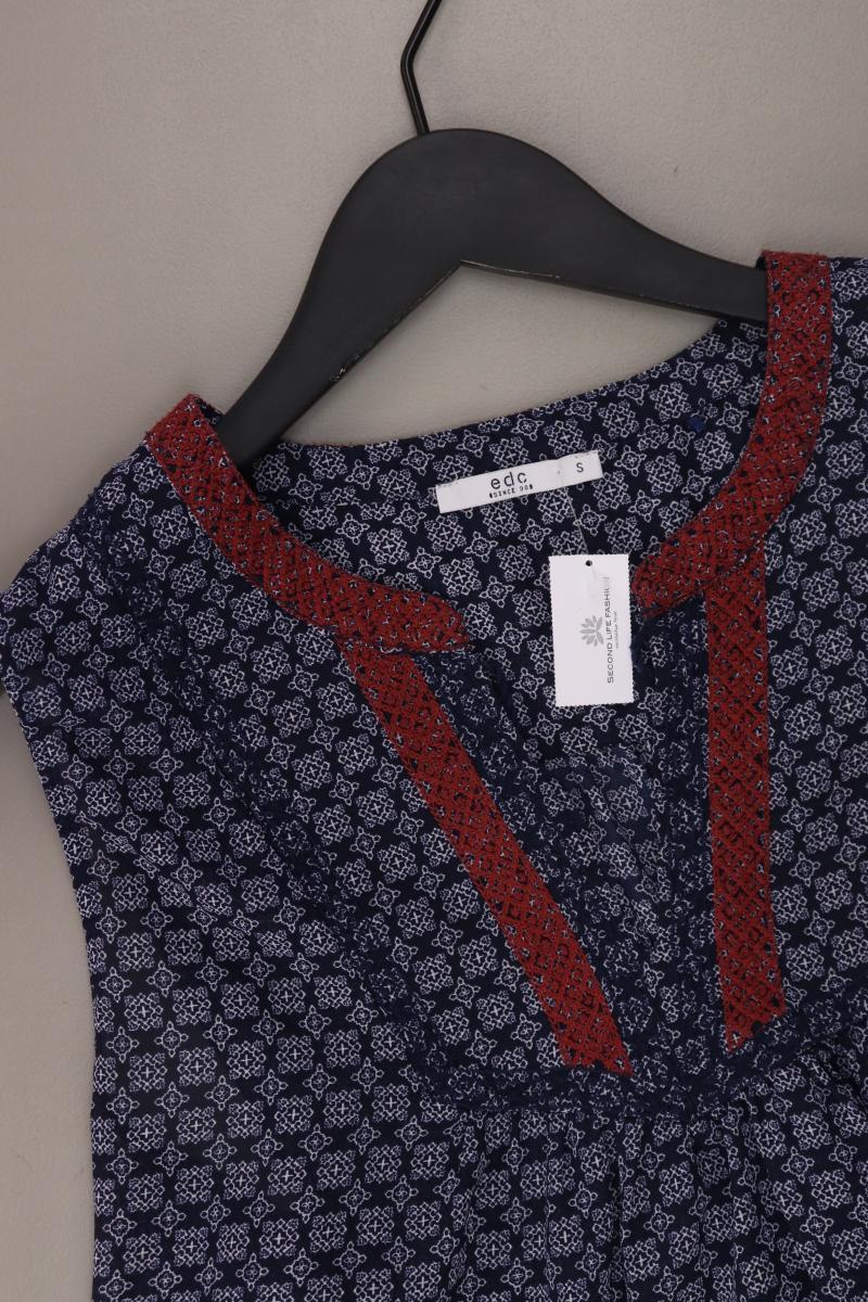 edc by Esprit Ärmellose Bluse Gr. S blau