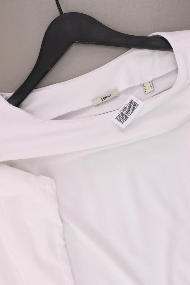 Esprit Oversize-Shirt Gr. S 3/4 Ärmel weiß aus Baumwolle