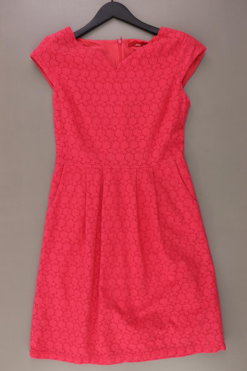 s.Oliver Etuikleid Gr. 34 mit Blumenmuster Kurzarm pink