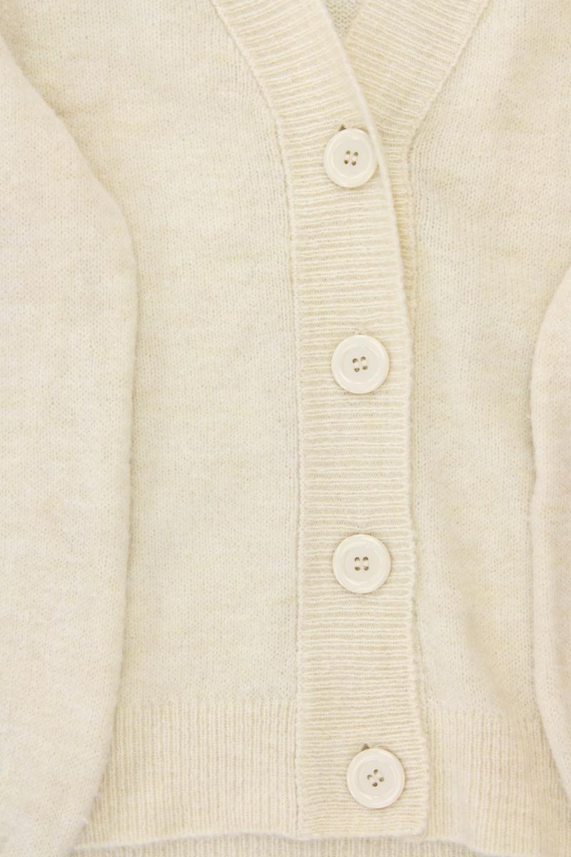 Pieces Strickjacke Gr. L Langarm creme aus Polyacryl
