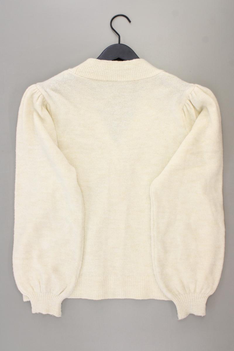 Pieces Strickjacke Gr. L Langarm creme aus Polyacryl