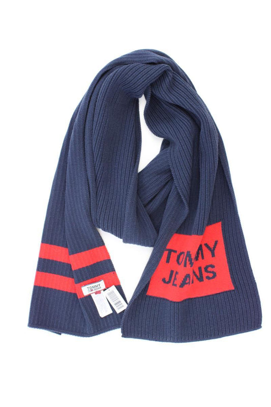 Tommy Jeans Schal für Herren blau aus Baumwolle