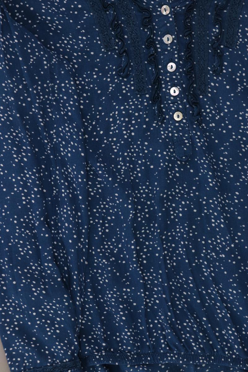 QS by s.Oliver Langarmbluse Gr. 36 gepunktet blau