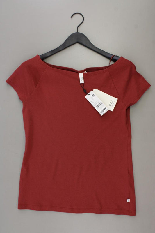 QS by s.Oliver T-Shirt Gr. XXL neu mit Etikett Kurzarm rot aus Baumwolle