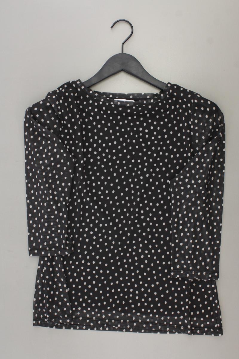 Street One Classic Shirt Gr. 40 gepunktet neuwertig 3/4 Ärmel grau aus Polyester