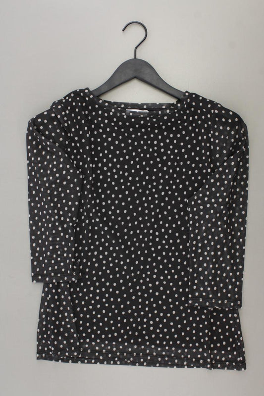 Street One Classic Shirt Gr. 40 gepunktet neuwertig 3/4 Ärmel grau aus Polyester