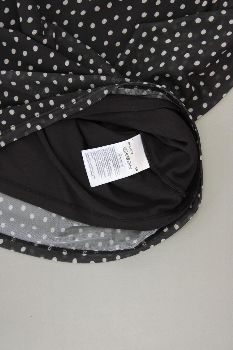 Street One Classic Shirt Gr. 40 gepunktet neuwertig 3/4 Ärmel grau aus Polyester