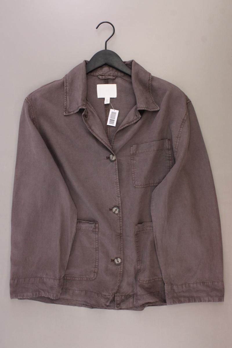 H&M Blazer mit Leinen Gr. M braun aus Lyocell