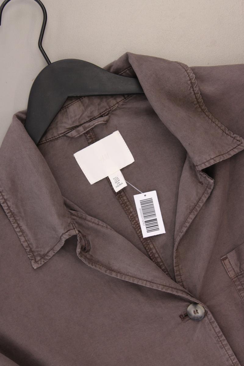 H&M Blazer mit Leinen Gr. M braun aus Lyocell