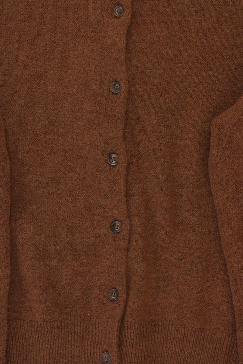 H&M Strickjacke mit Wolle Gr. XL Langarm braun aus Polyester