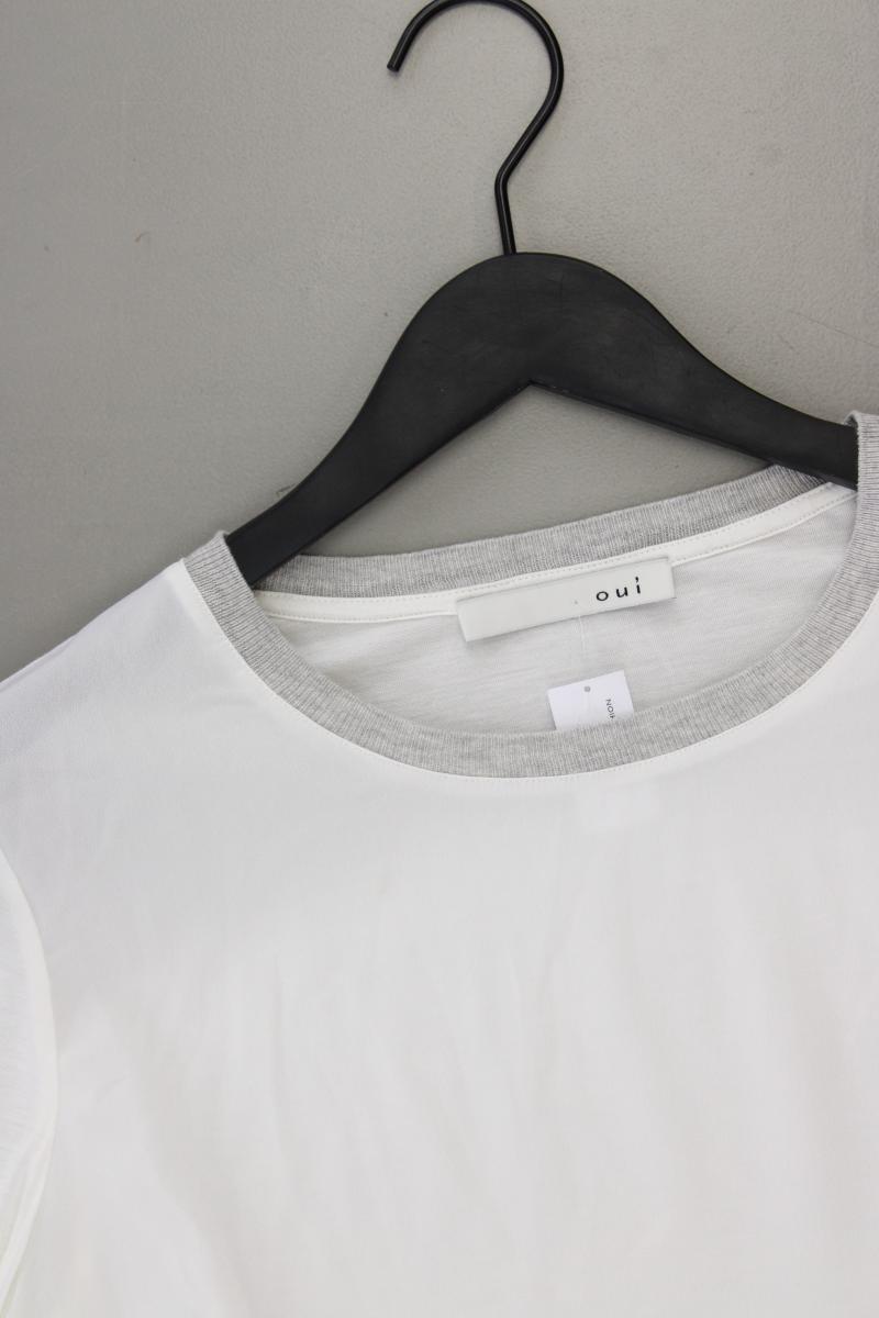 Oui Langarmbluse Gr. 38 creme