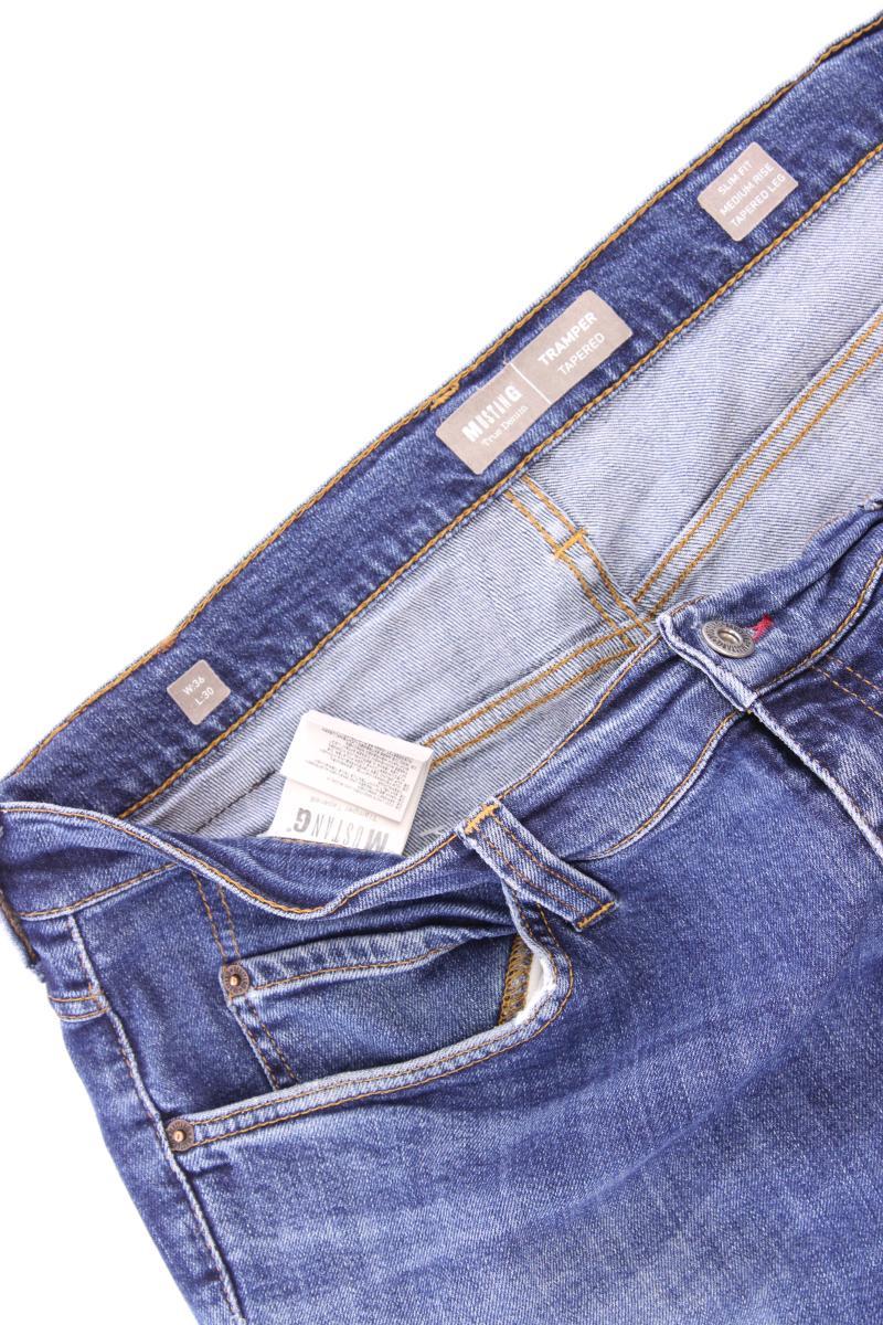 Mustang Slim Jeans für Herren Gr. W36/L30 blau aus Baumwolle